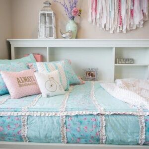 Beddy- Always Enchanting-Queen Polka Dot and Floral Comforter Set.